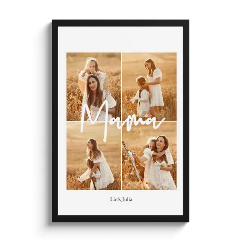 Poster met lijst - Mama collage