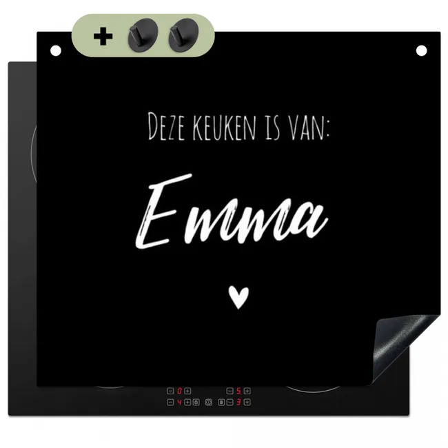 2 in 1 Inductie beschermer - Deze keuken is van: