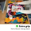 Vrouw - Bril - Kleuren - Graffiti Muismat XXL middel -sfeer3