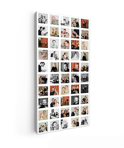 Canvas collage - Staand - 50 foto's
