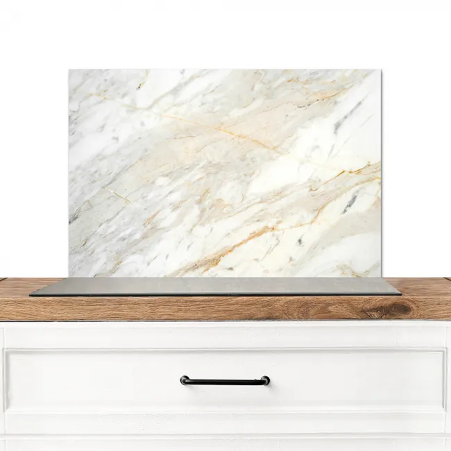 Zwart-wit foto van marmer Spatscherm Aluminium klein -3d_zonderpan