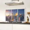 New York - Doorkijk - Skyline Spatscherm Aluminium middel -sfeer4