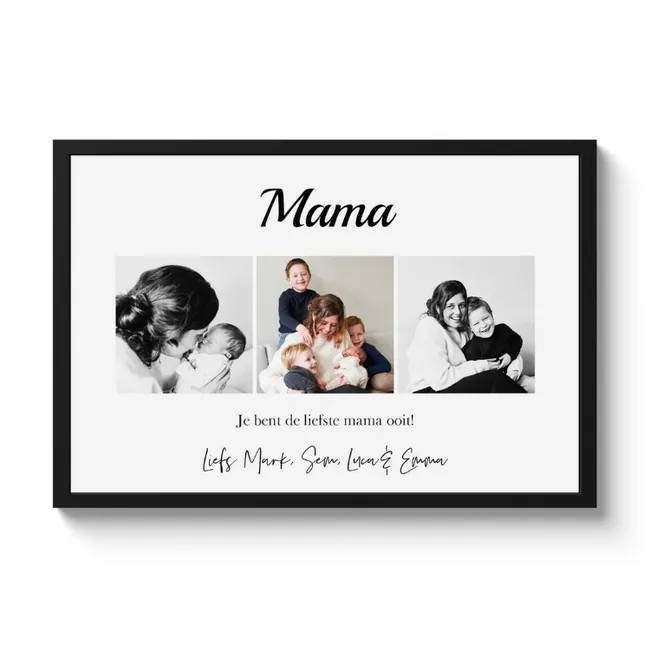 Poster met lijst - Collage horizontaal