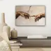 Adam - Michelangelo - Schilderij - Creation of Adam canvas 2cm klein -sfeer6