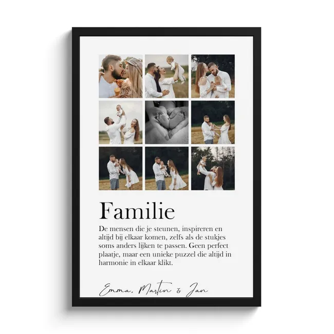 Poster met lijst - Betekenis collage