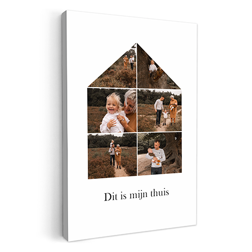 Canvas - Huisje collage