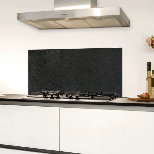 Industrieel - Beton - Grijs - Structuren - Retro Spatscherm Aluminium klein -sfeer4