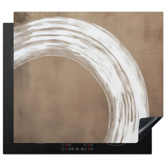 Inductie beschermer - Verf - Bruin - Japandi