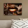 Goud - Lippen - Kunst canvas 2cm klein -sfeer3