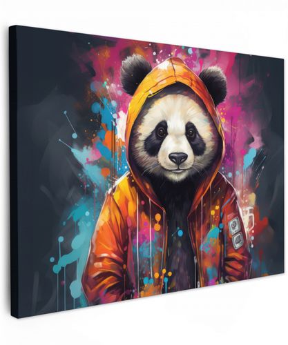 Panda - Jas - Graffiti - Oranje
