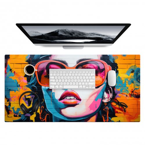 Vrouw - Bril - Kleuren - Graffiti