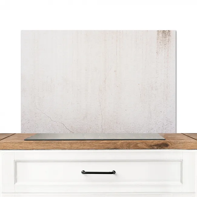 Beton - Muur - Wit Spatscherm Aluminium middel -3d_zonderpan