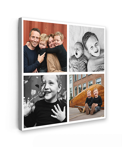 Canvas collage - Vierkant - 4 foto's