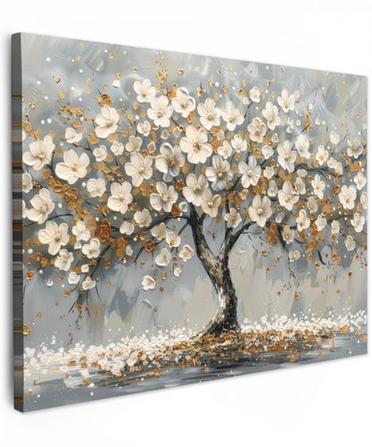 Boom - Bloemen - Wit - Natuur - Kunst