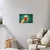 Bierglas - Schuim - Retro - Groen Tuinposter op houten frame 2 cm dik klein -sfeer1