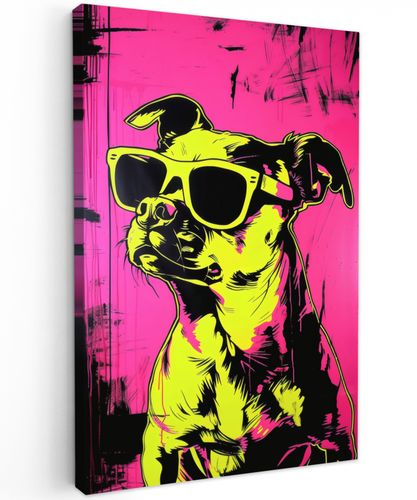 Hond - Zonnebril - Roze - Art