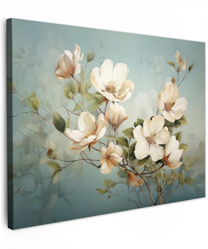 Vintage - Bloemen - Wit - Takken Natuur