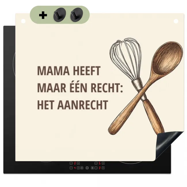 2 in 1 Inductie beschermer - Mama heeft maar één recht