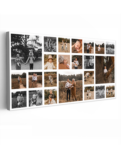 Canvas collage - Liggend - 23 foto's