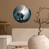 Olifant - Dieren - Licht - Bos - Natuur - Wilde dieren Wandcirkel behangsticker klein -sfeer1