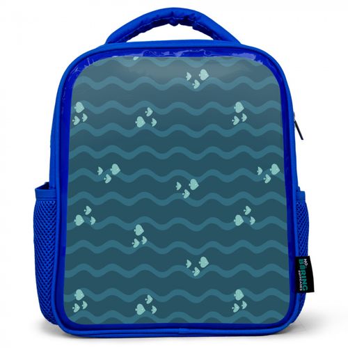 Kinder rugzak Zee - Donkerblauw - Golf - Vis | Spatwaterbestendig ...