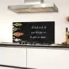 Ik gooi dingen in de pan en duim - Keuken - Quotes - Spreuken - Humor Spatscherm Aluminium klein -sfeer4