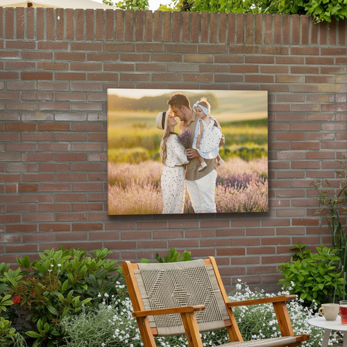 Canvas voor buiten eigen foto