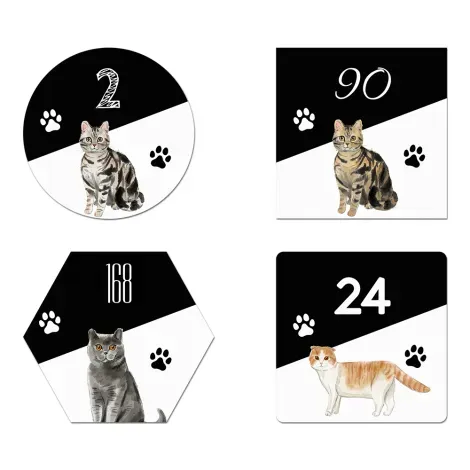 Naambordje Voordeur Kat