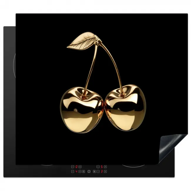Inductie beschermer - Kersen - Zwart - Goud - Chrome