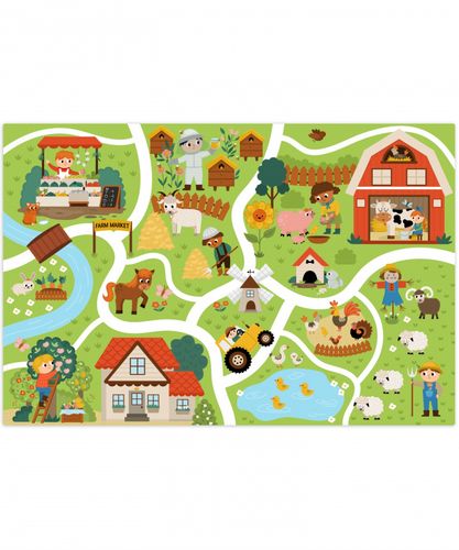 Speelmat - Boerderij - Boerenmarkt - Eendenvijver
