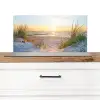 Strand - Zon - Duin - Gras - Zand - Horizon Spatscherm Aluminium klein -3d_zonderpan