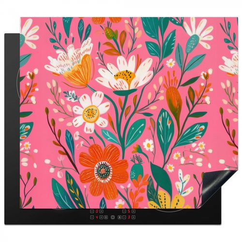 Roze - Bloemen - Wit - Oranje