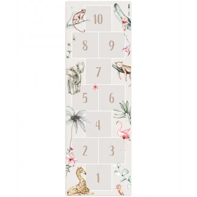 Hinkelpad - Dieren - Safari - Waterverf - Kinderen Speelmat middel -3d