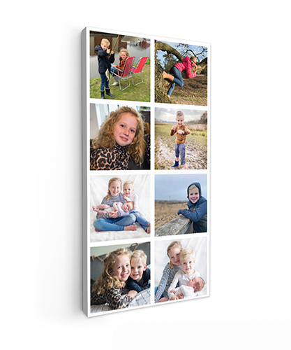 Canvas collage - Staand - 8 foto's