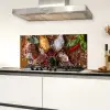 Specerijen - Kruiden - Lepels - Zout - Bruin - Keuken Spatscherm Aluminium klein -sfeer4