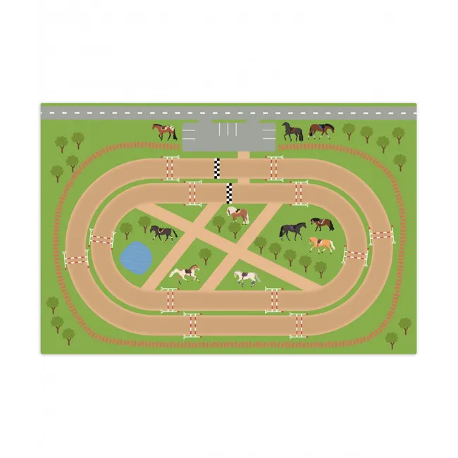 speelkleed-paarden Speelmat klein -3d