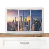 New York - Doorkijk - Skyline Spatscherm Aluminium middel -3d_zonderpan