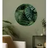 Planten - Jungle - Bladeren - Tropisch Wandcirkel behangsticker middel -sfeer2