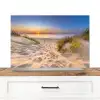 Duin - Zonsondergang - Horizon - Strand - Gras Spatscherm Aluminium middel -3d_zonderpan