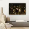 De Nachtwacht - Kunst - Oude meesters - Rembrandt canvas 2cm klein -sfeer6