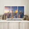 New York - Doorkijk - Skyline Spatscherm Aluminium middel -sfeer2