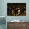 De Nachtwacht - Kunst - Oude meesters - Rembrandt canvas 2cm klein -sfeer4