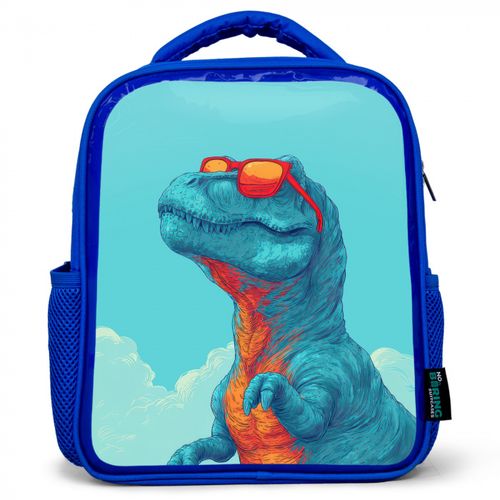 T-Rex - Blauw - Wolken - Zonnebril