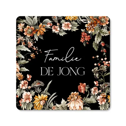 Naambordje Voordeur Botanisch
