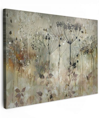 Bloemen - Grijs - Natuur - Kunst