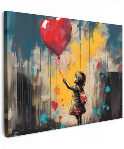 Meisje - Ballon - Hart - Graffiti