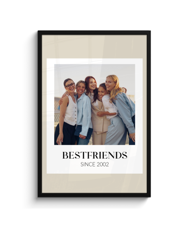Poster met lijst - You are the best met 1 foto