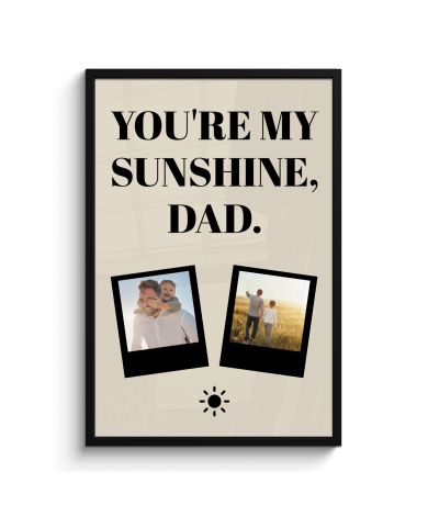 Poster met lijst - You're my sunshine