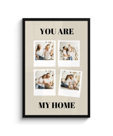 Poster met lijst - You are my home