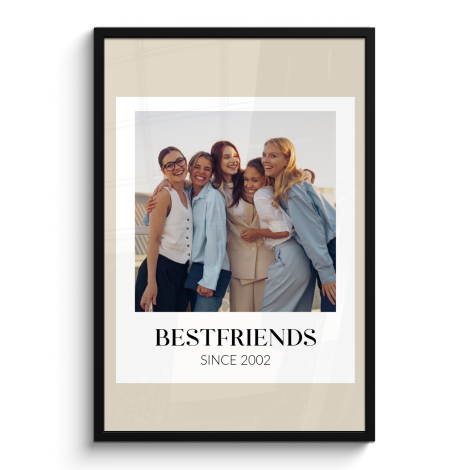 Poster met lijst - You are the best met 1 foto